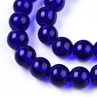 Transparent Glass Beads Strands GLAA-T032-T10mm-15-1
