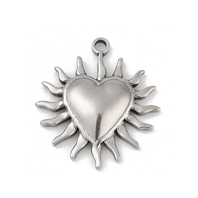 304 Stainless Steel Pendants STAS-D366-01K-P-1