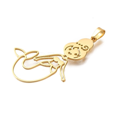 304 Stainless Steel Pendants STAS-S150-05G-1