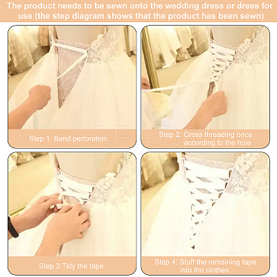 Women's Wedding Dress Zipper Replacement DIY-WH0304-364B-1