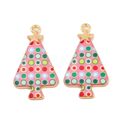 Christmas Theme Rack Plating Alloy Pendants FIND-M020-02E-G-1