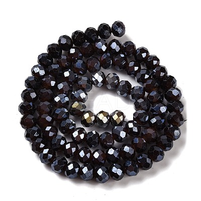 Baking Electroplate Glass Beads Strands X-DGLA-A039-J6MM-B20-1