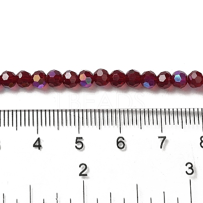 Electroplate Transparent Glass Beads Strands EGLA-A035-T4mm-L02-1
