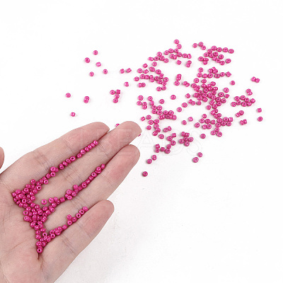 Baking Paint Glass Seed Beads SEED-S001-K24-1