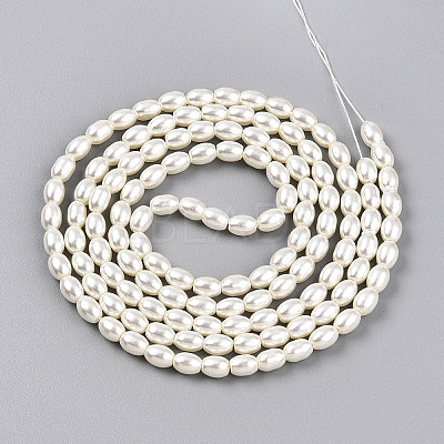 Baking Paint Pearlized Glass Pearl Bead Strands HY-T002-01C-02-1
