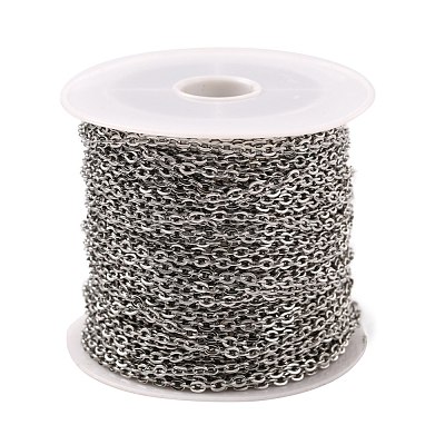 Tarnish Resistant 304 Stainless Steel Cable Chains CHS-R008-15-1
