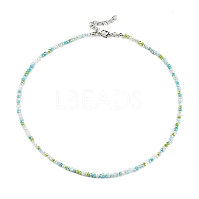 Bling Glass Beaded Necklace for Women NJEW-PH01492-03-1