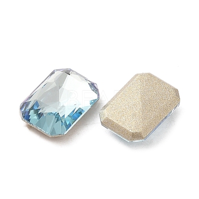 Glass Rhinestone Cabochons RGLA-P037-04B-D202-1