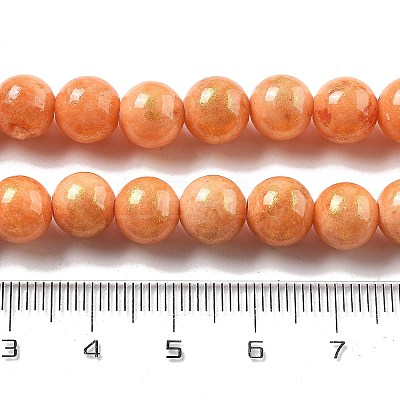 Natural Mashan Jade Beads Strands G-A255-A01-01J-1