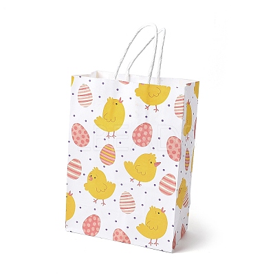 Easter Rectangle Kraft Paper Handbags CARB-U002-01F-1