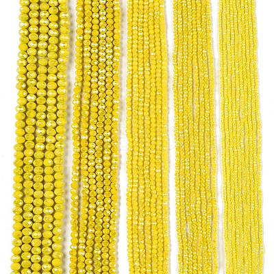 Electroplate Glass Beads Strands EGLA-A034-P2mm-B03-1