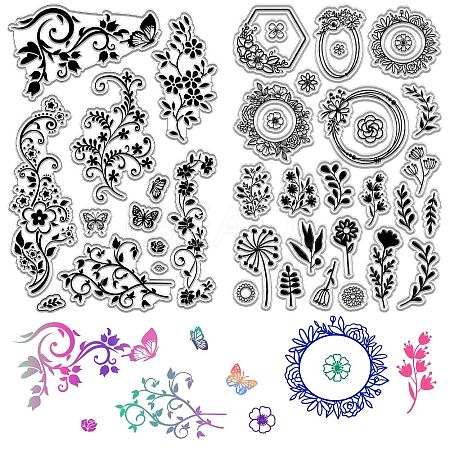 Custom Wall Theme PVC Plastic Clear Stamps DIY-WH0619-0026-1