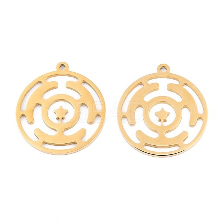 304 Stainless Steel Pendants STAS-N108-40G-1