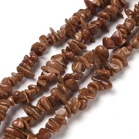 Synthetic Goldstone Chip Beads Strands G-D093-A02-1