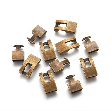 Tibetan Style Snap Lock Clasps LS-MLF11313Y-NF-1