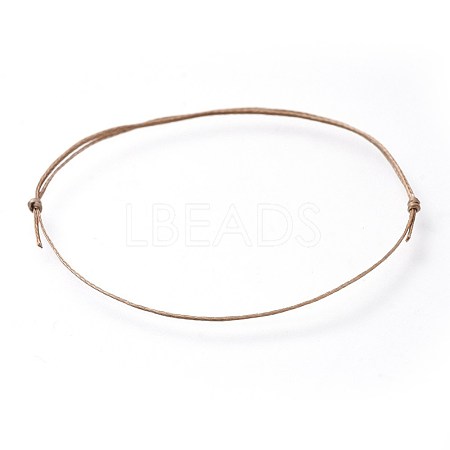 Adjustable Flat Waxed Polyester Cords Bracelet Making AJEW-JB00508-03-1