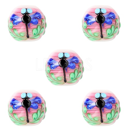 5Pcs Handmade Lampwork Beads LAMP-SZ0001-50B-1