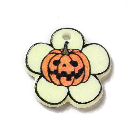 Halloween Printed Acrylic Pendants MACR-O046-07A-1