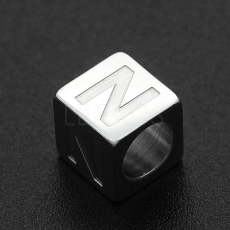 Non-Tarnish 201 Stainless Steel European Beads STAS-N090-LA062-N-1