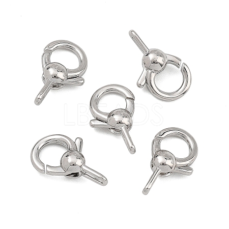 SHEGRACE Brass Spring Ring Clasps XGRQ58507-786P-1