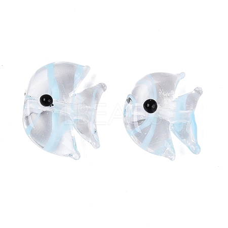 Handmade Transparent Lampwork Beads LAMP-N042-20B-1