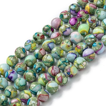Natural Howlite Beads Strands X-G-L575-02E-A-1