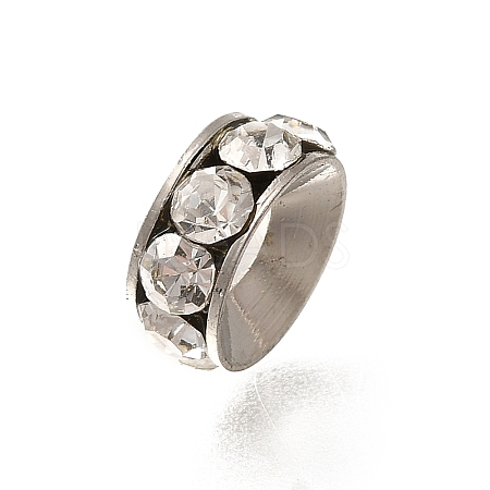 Brass Rhinestone Spacer Beads KK-M313-44C-11-1