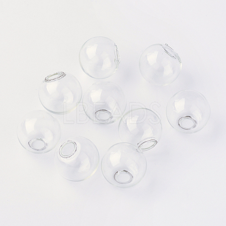 Round Mechanized One Hole Blown Glass Globe Ball Bottles LS-X-BLOW-R001-14mm-1