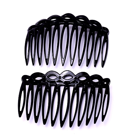 Plastic Twist Comb Hair Clip Combs OHAR-WH0018-01C-1