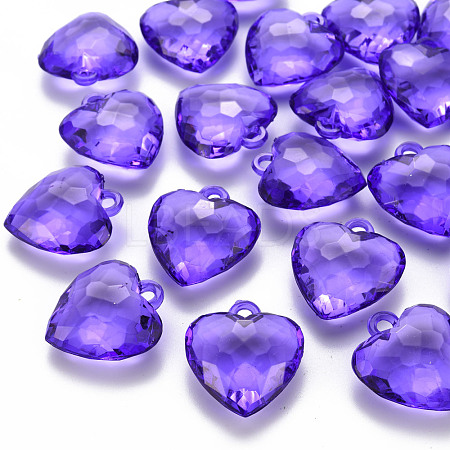 Transparent Acrylic Pendants TACR-T024-03B-936-1