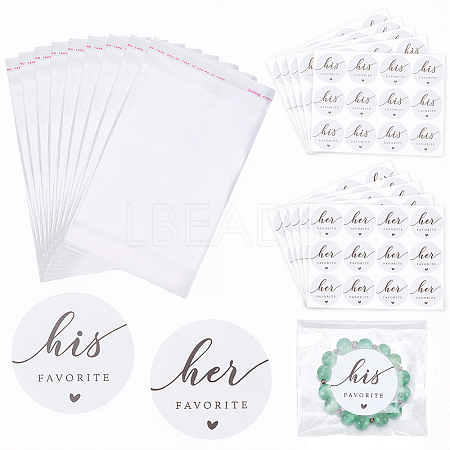 240Pcs OPP Cellophane Self Adhesive Bags OPC-SP0001-04-1