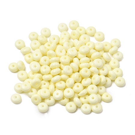 Baking Paint Opaque Glass Beads GLAA-A045-06I-1