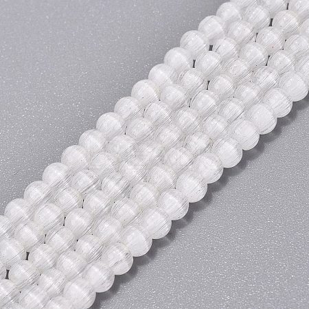Glass Imitation Cat Eye Beads Strands GLAA-N075-01A-12-1