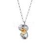 Alloy Openable Acorn Pendant Necklaces for Women FS-WG05859-01-3
