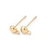Brass Stud Earring Findings LS-KK-G604-01G-01-1