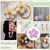 8Pcs Daisy Flower Wool Felt Fabric Costume Accessories AJEW-PH0008-82C-5