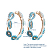 304 Stainless Steel Hoop Earrings EJEW-JE04102-6