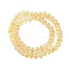 Transparent Electroplat Glass Beads Strands EGLA-P062-01A-HP02-2