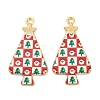 Christmas Theme Rack Plating Alloy Pendants FIND-M020-02D-G-1