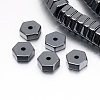 Non-magnetic Synthetic Hematite Beads Strands G-P341-39-6x2mm-1