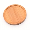 Bamboo Round Plant Saucer AJEW-WH0188-45B-1
