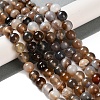 Natural Striped Agate/Banded Agate Beads Strands G-Z060-A01-B14-2