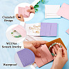 5Pcs 5 Ccolors Square PU Leather Envelope Pouches ABAG-TA0001-77-5