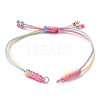Adjustable Braided Nylon Thread Link Bracelet Makings AJEW-JB01160-01-2