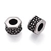304 Stainless Steel European Style Large Hole Beads STAS-T072-97AS-2
