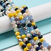Glass Beads Strands EGLA-A034-M8mm-54-1