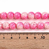 Transparent Baking Paint Glass Beads Strands DGLA-N009-10mm-01-5
