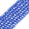 Electroplate Glass Beads Strands EGLA-A044-P2mm-A32-1