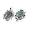 Natural Green Aventurine Big Pendants G-P496-01P-18-3