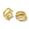 Rack Plating Brass Clip-on Earrings EJEW-R162-26G-02-2